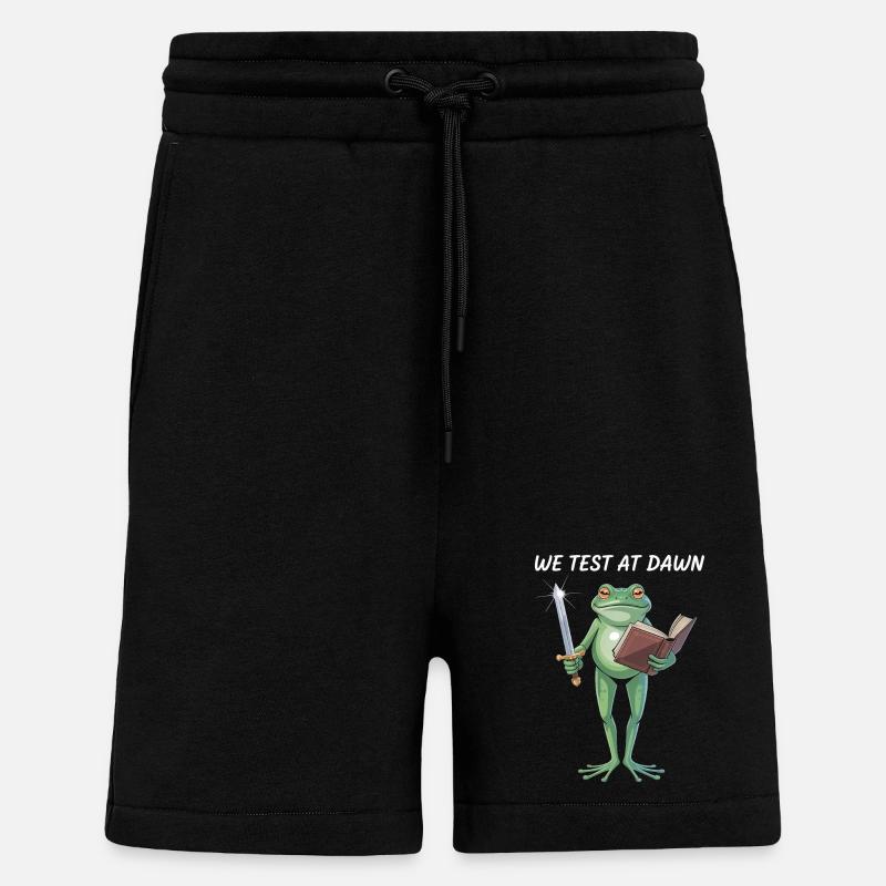 Dawnbound Frog Warrior - Shorts - made by SPREAD - SOLID BLACK