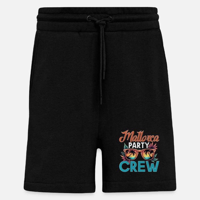 Mallorca Crew - Shorts - made by SPREAD - SOLID BLACK