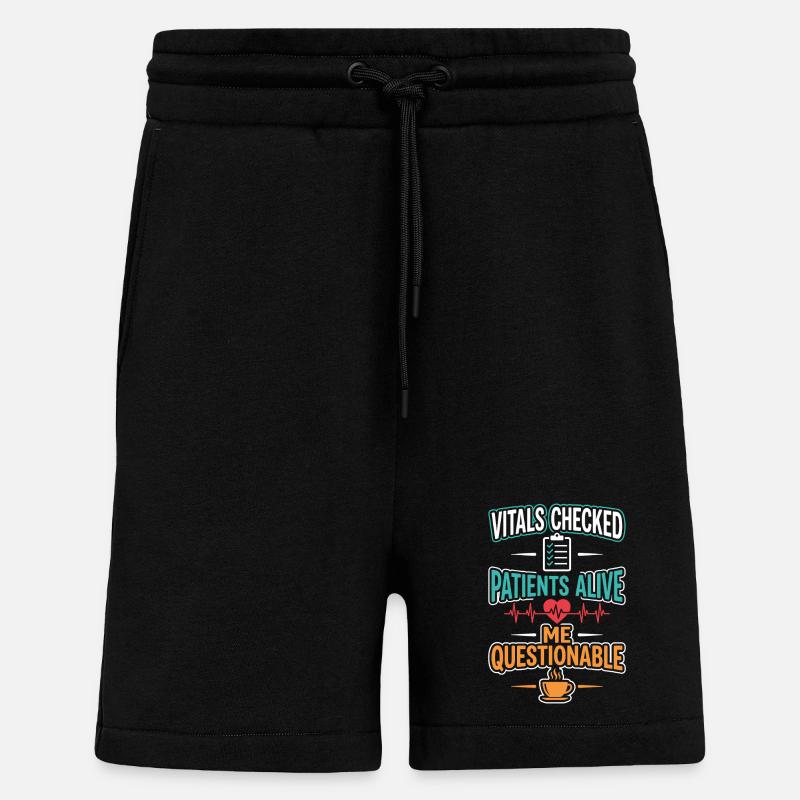 Nachtschicht-krankenschwester, Müde - Shorts - made by SPREAD - SOLID BLACK