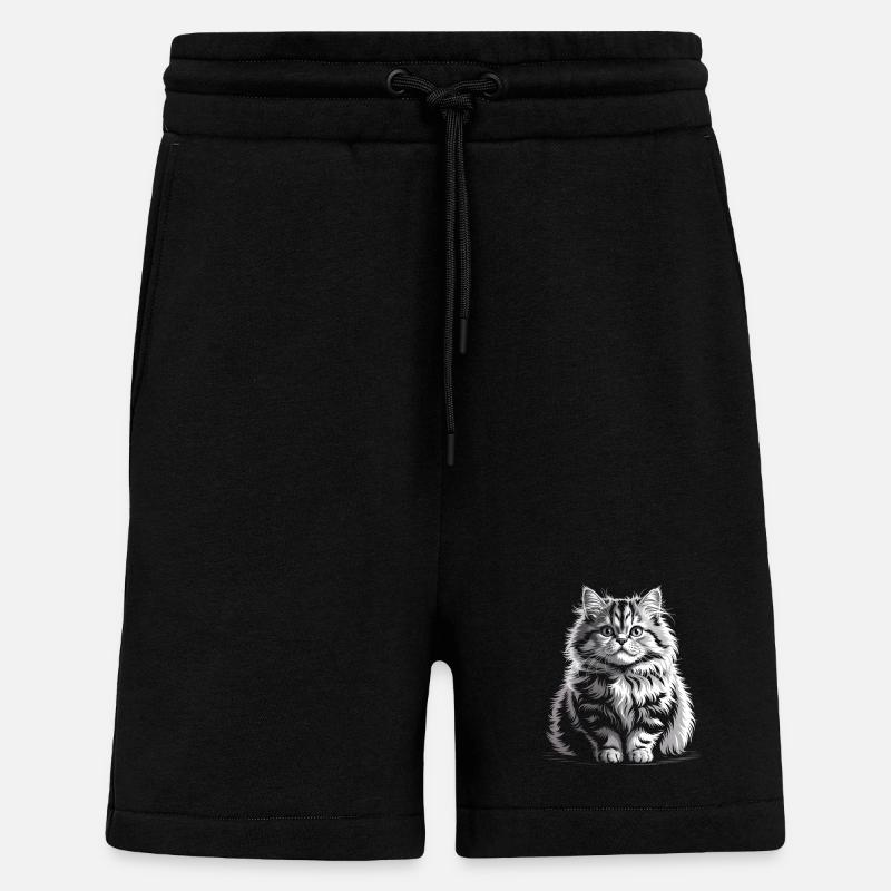 Chat - Short bio décontracté fabriqué en UE - SOLID BLACK