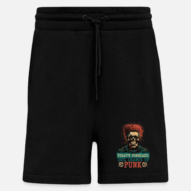 Punk Pour Un Jour - Short bio décontracté fabriqué en UE - SOLID BLACK