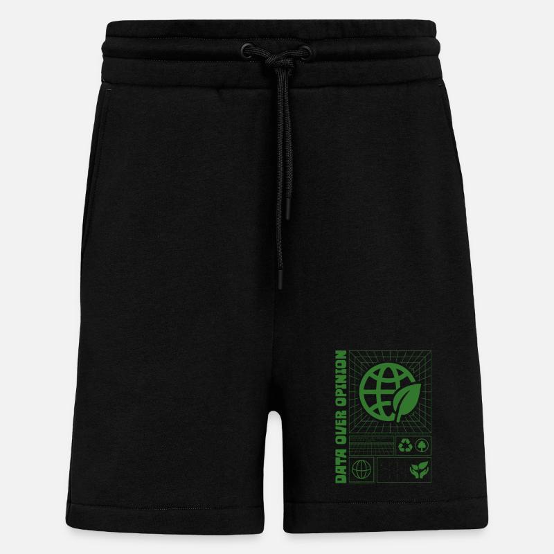 Ecologist Ecology Data Over Opinion - Shorts - made by SPREAD - SOLID BLACK