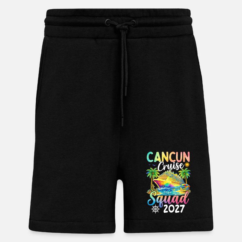 Cancun Cruise Squad 2027 - Shorts - made by SPREAD - SOLID BLACK