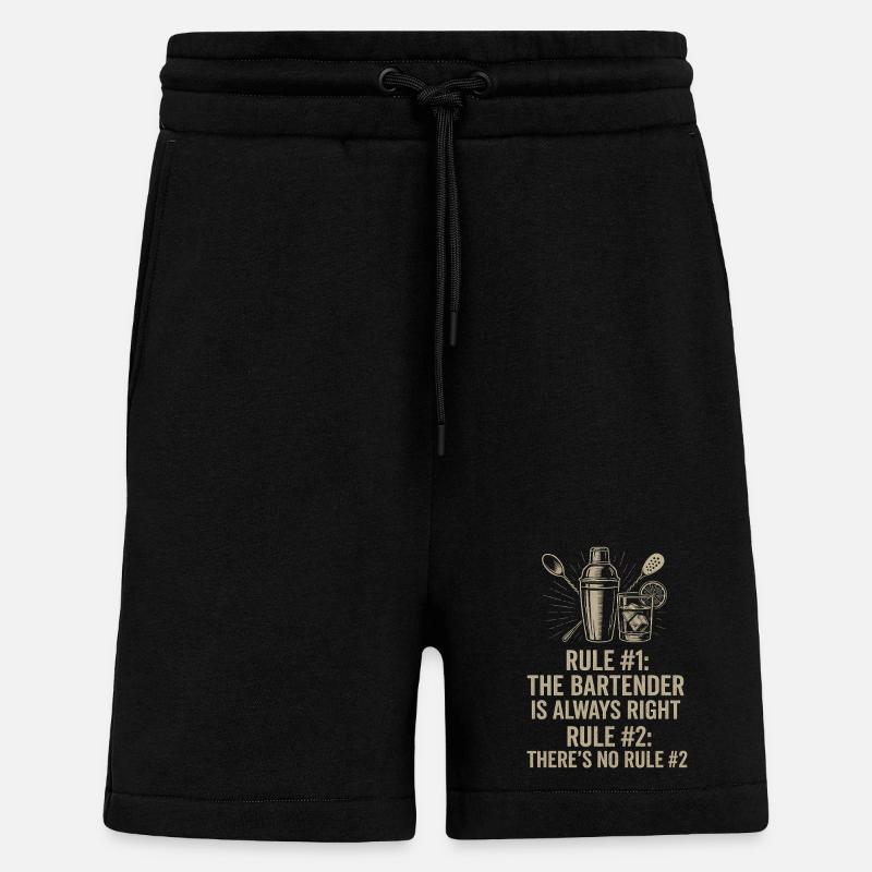 Barkeeper hat immer recht - Shorts - made by SPREAD - SOLID BLACK