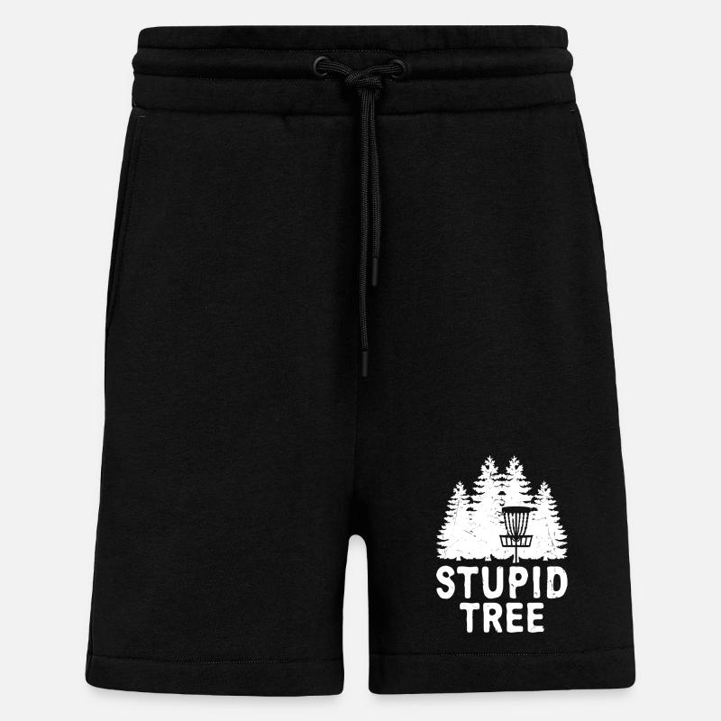 Stupid Tree Disc Golf Tee - Shorts - made by SPREAD - SOLID BLACK