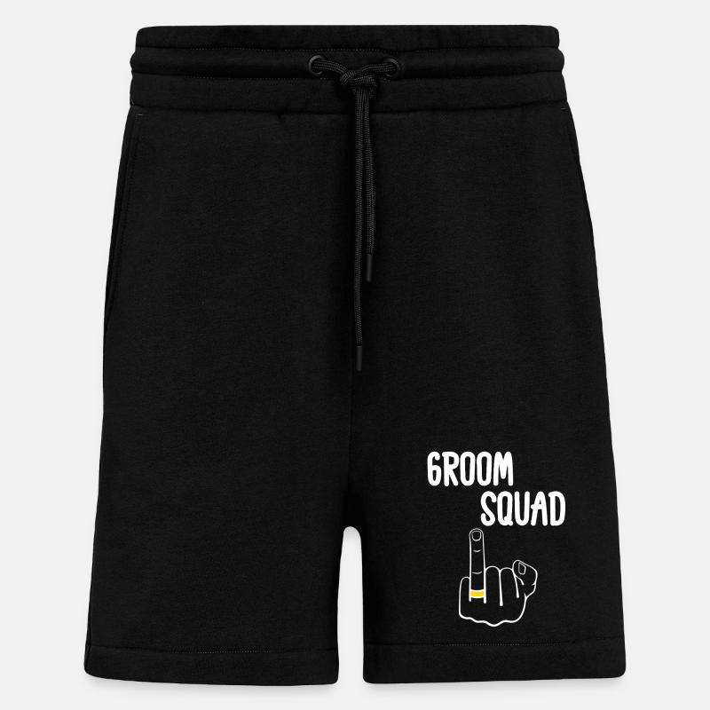 Escouade de Mariés Edgy - Short bio décontracté fabriqué en UE - SOLID BLACK
