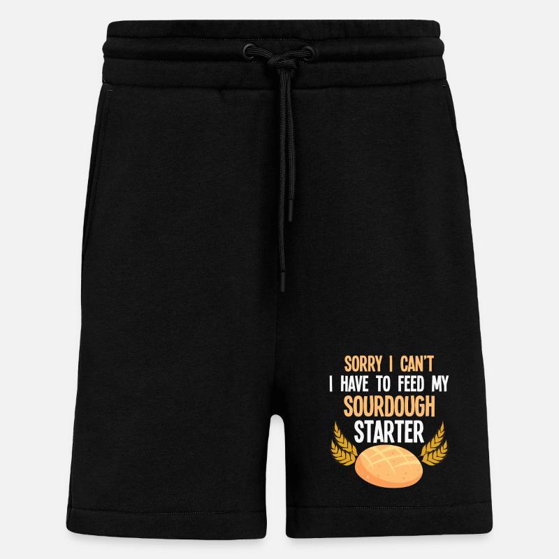 Sauerteig Starter Spruch - Shorts - made by SPREAD - SOLID BLACK