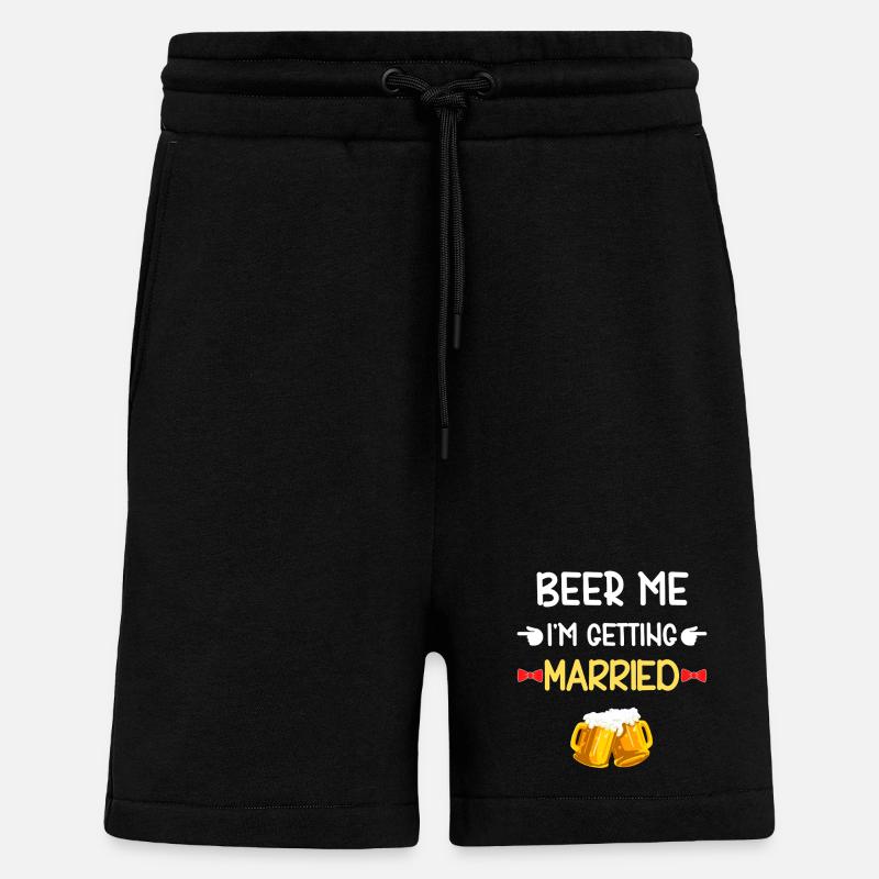 Beer Me wird heiraten - Shorts - made by SPREAD - SOLID BLACK