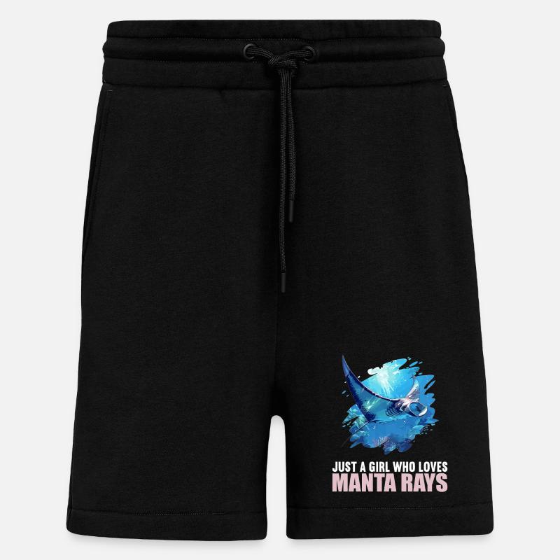Rays Manta Rays - Shorts - made by SPREAD - SOLID BLACK