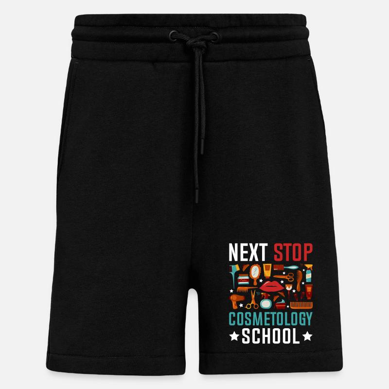 Next Stop Cosmetology School - Shorts - made by SPREAD - SOLID BLACK
