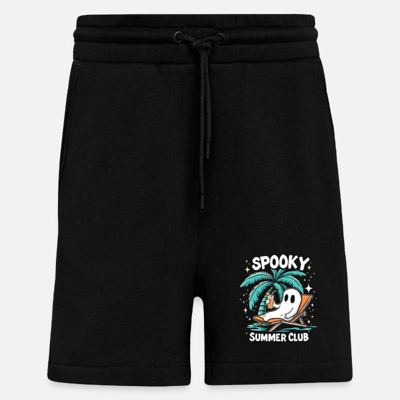 Spooky Summer Summerween Halloween - Shorts - made by SPREAD - SOLID BLACK