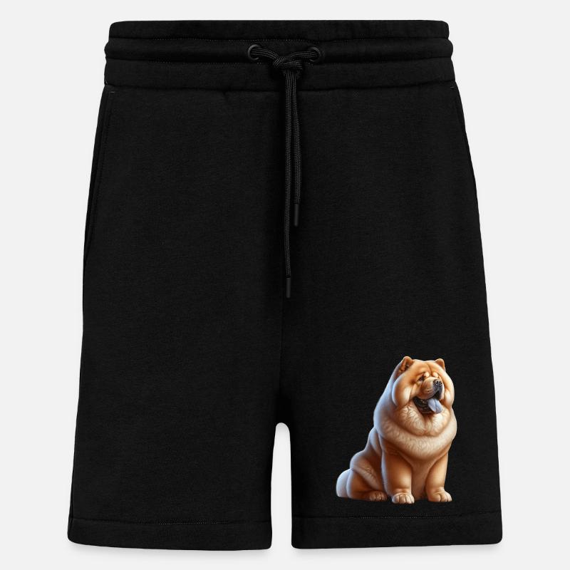 ChowChow - Short bio décontracté fabriqué en UE - SOLID BLACK