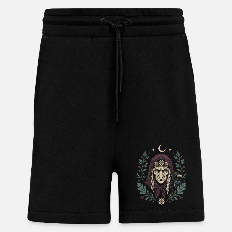 Baba Yaga Raven - Short bio décontracté fabriqué en UE - SOLID BLACK