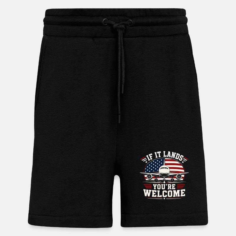 Luftfahrt Techniker Flugzeug Wartung - Shorts - made by SPREAD - SOLID BLACK