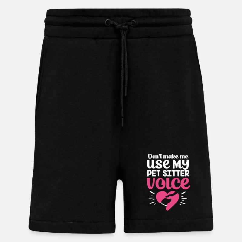 Pet Sitter Pets Babysitter - Shorts - made by SPREAD - SOLID BLACK