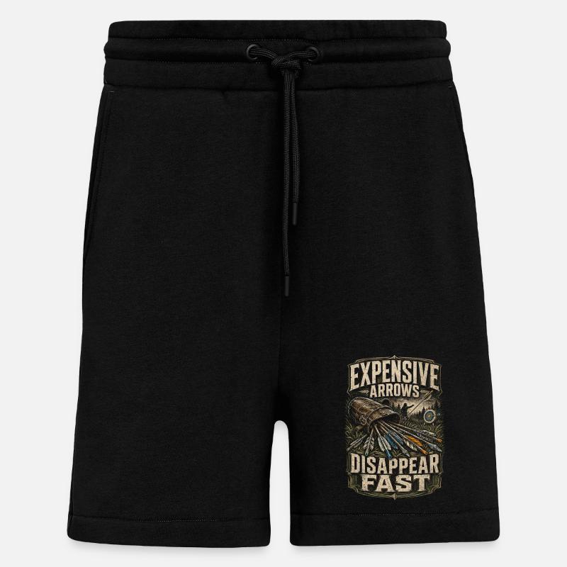 Archer à l’arc - Short bio décontracté fabriqué en UE - SOLID BLACK