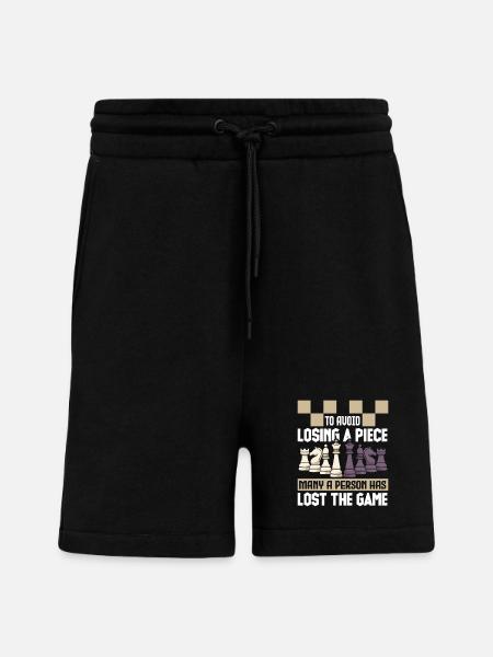 Chess Chess Player Chessboard - Shorts - made by SPREAD - SOLID BLACK