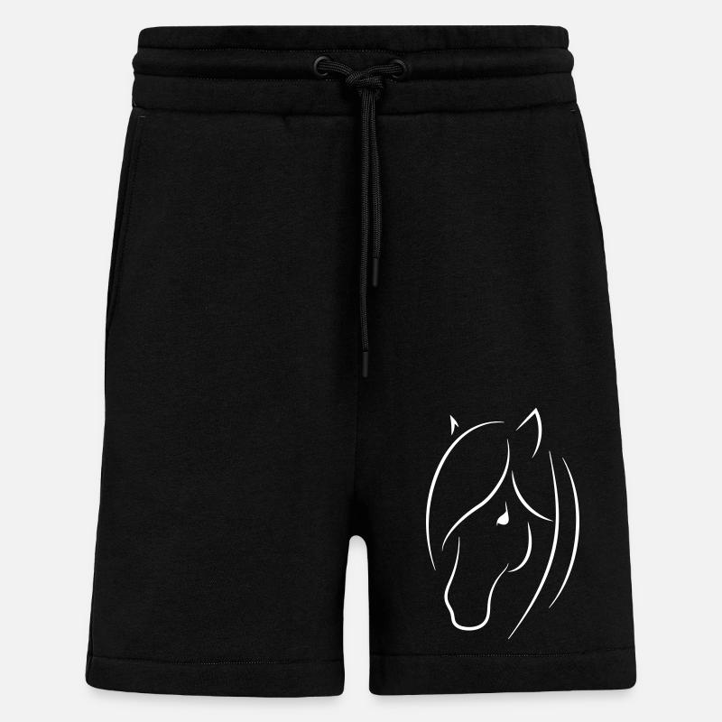 Pferdekopf - Shorts - made by SPREAD - SOLID BLACK