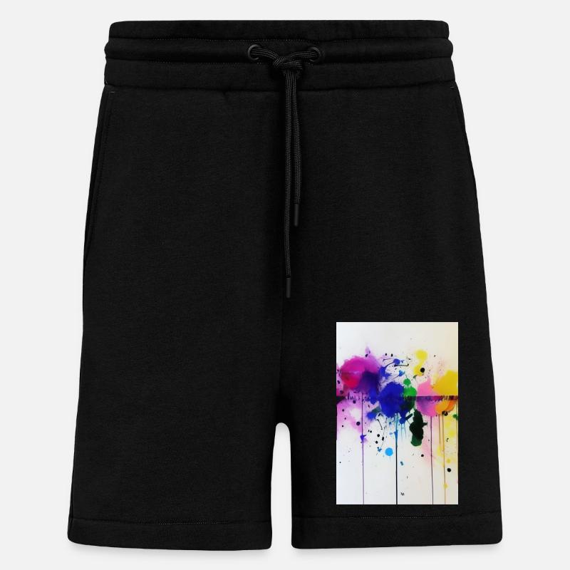 Farbspritzer - Shorts - made by SPREAD - SOLID BLACK