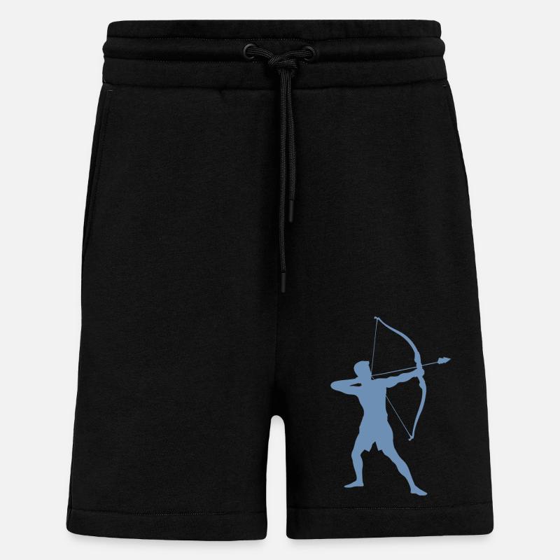 Bogenschütze-Silhouette, Präzises - Shorts - made by SPREAD - SOLID BLACK