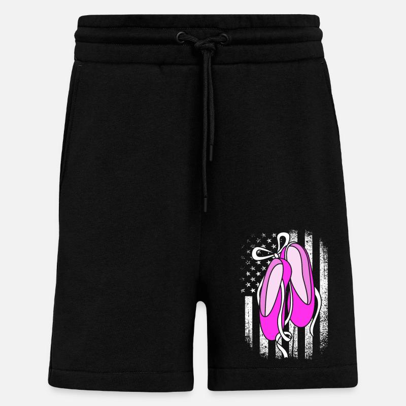 Danseuse de ballet - Short bio décontracté fabriqué en UE - SOLID BLACK