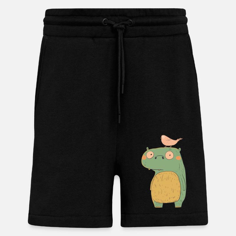 Petit monstre | © M2-D2 - Short bio décontracté fabriqué en UE - SOLID BLACK