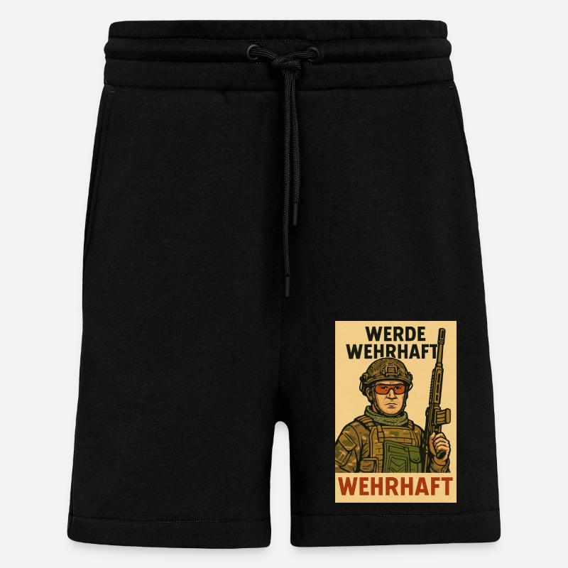 Wehrhaft - Shorts - made by SPREAD - SOLID BLACK