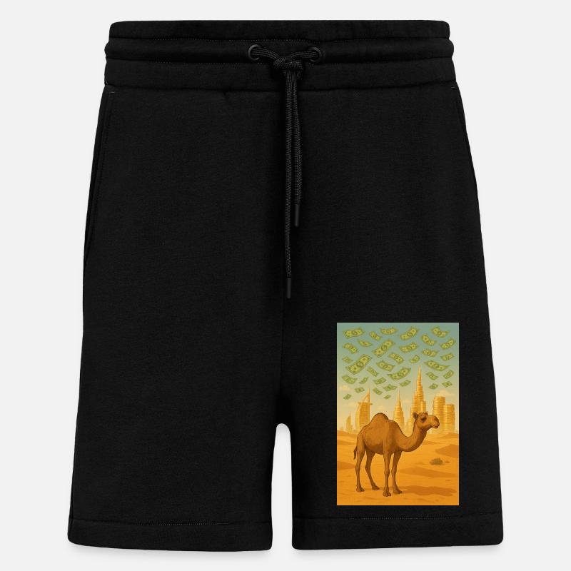 Kamel dubai geld - Shorts - made by SPREAD - SOLID BLACK