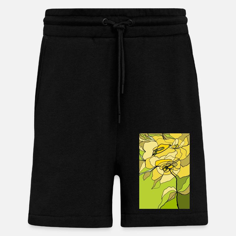 Flowers - Shorts - made by SPREAD - SOLID BLACK