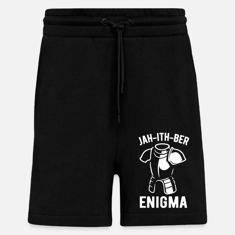Enigma for Gamers - Shorts - made by SPREAD - SOLID BLACK