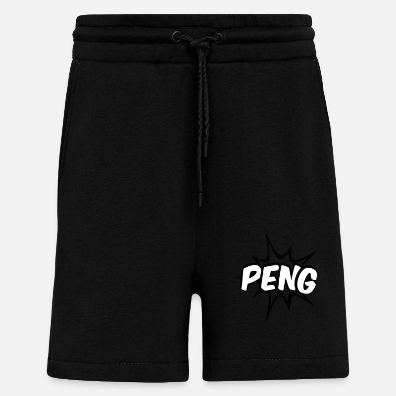 Peng Comic Design - Short bio décontracté fabriqué en UE - SOLID BLACK
