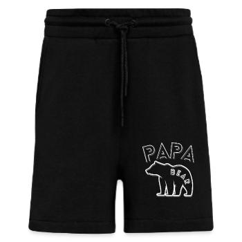 Papa Bear - Shorts - made by SPREAD - SOLID BLACK - Vorne