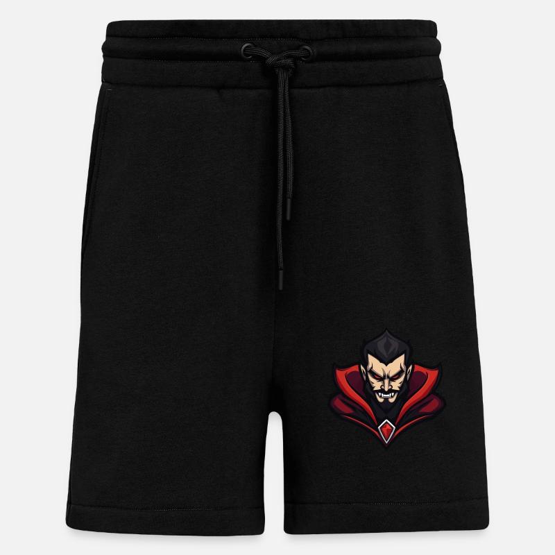 Vampir Halloween Comic - Shorts - made by SPREAD - SOLID BLACK