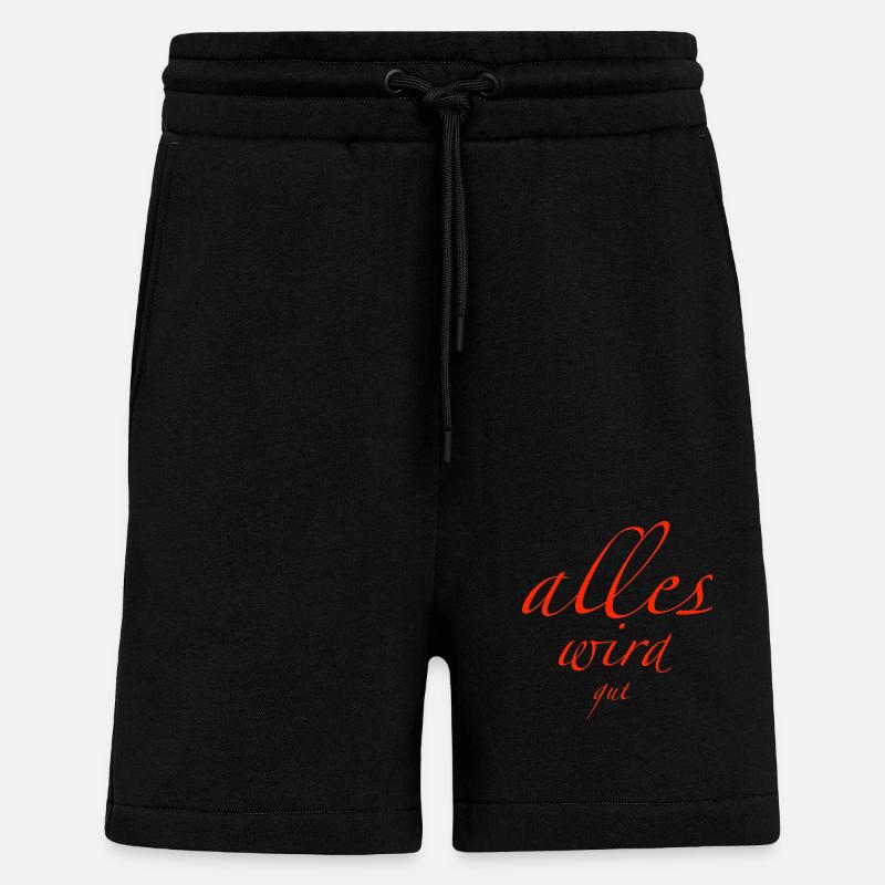 alles wird gut - Shorts - made by SPREAD - SOLID BLACK