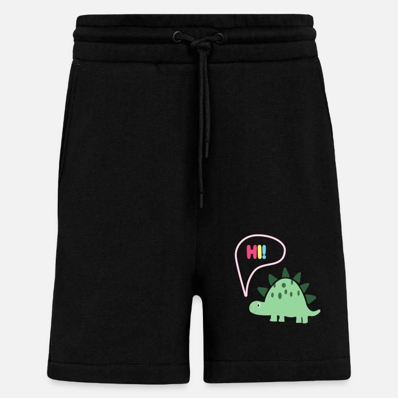 Hi Dino - Geschenkidee - Kindermode - Shorts - made by SPREAD - SOLID BLACK