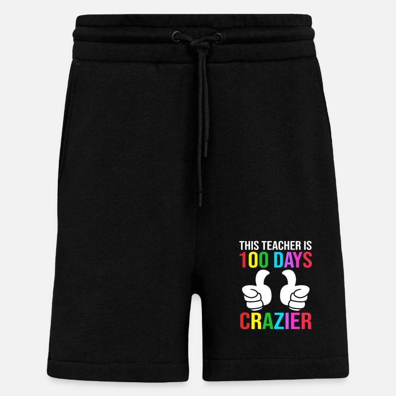 Enseignants de collège - Short bio décontracté fabriqué en UE - SOLID BLACK