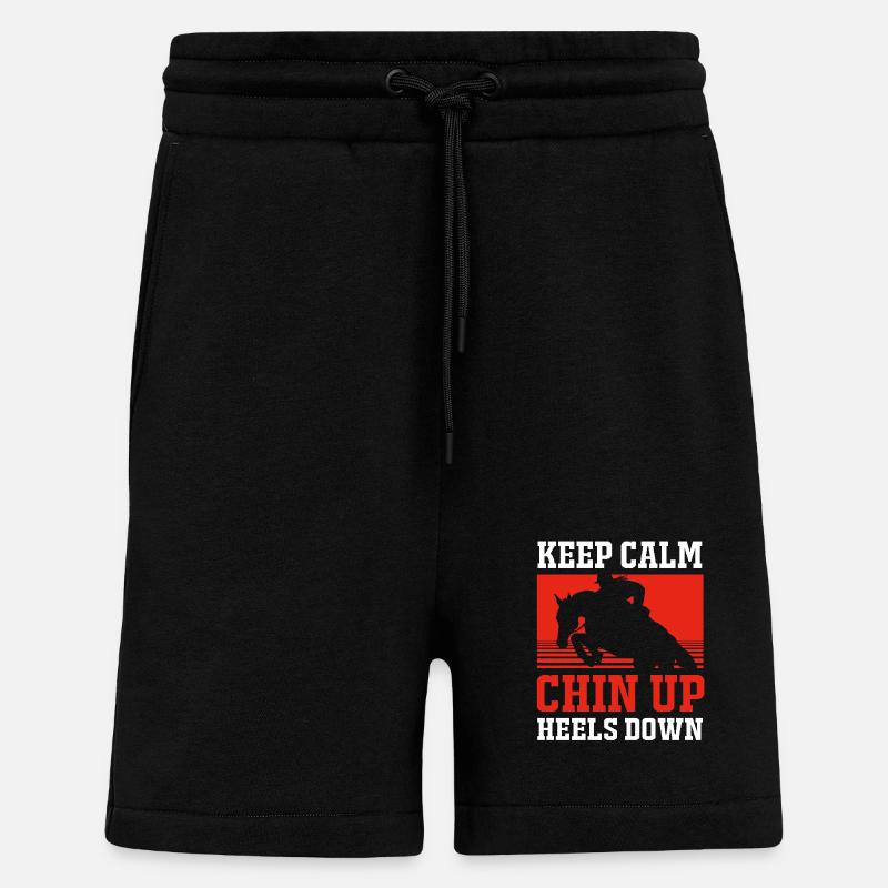 Springreiten Springpferd - Shorts - made by SPREAD - SOLID BLACK