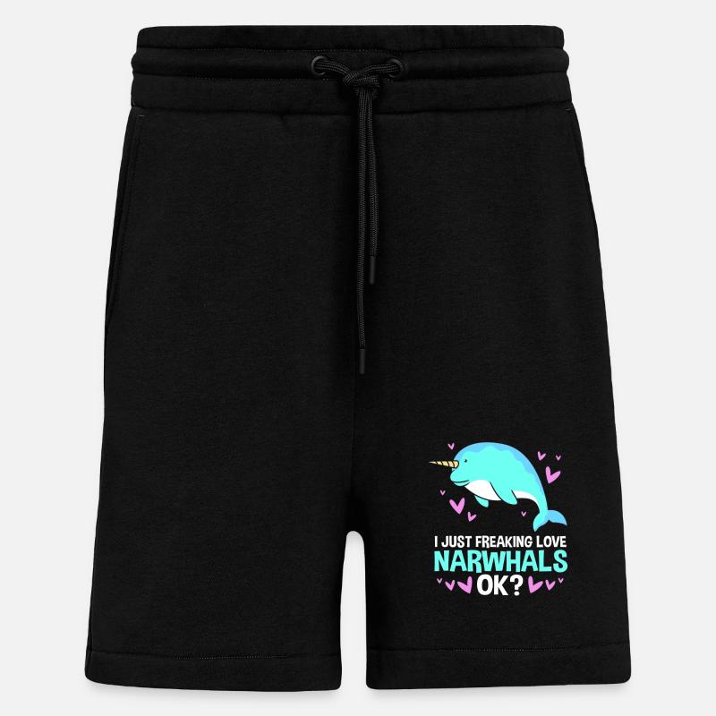 Narwal - Shorts - made by SPREAD - SOLID BLACK