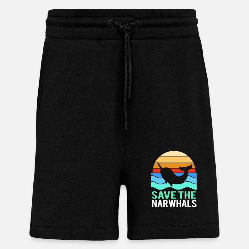Narwal - Shorts - made by SPREAD - SOLID BLACK