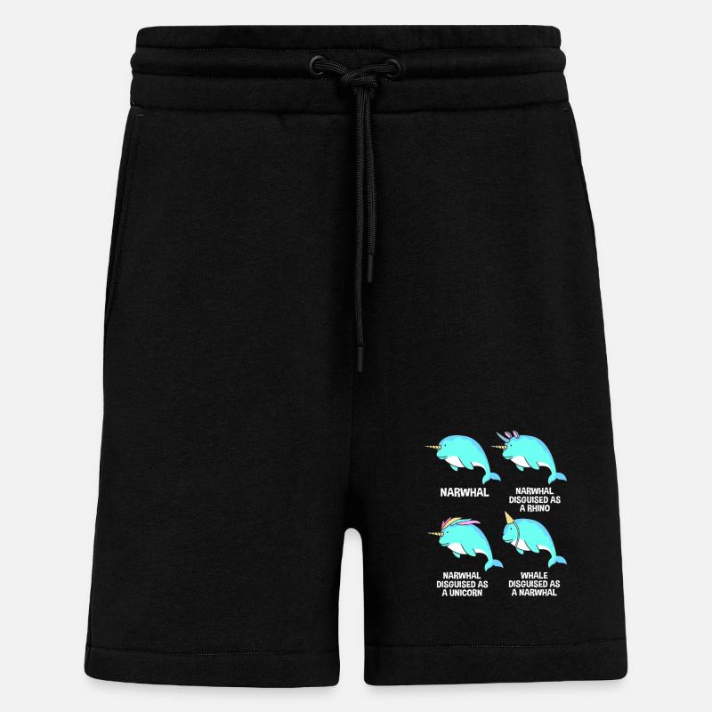 Narwal - Shorts - made by SPREAD - SOLID BLACK