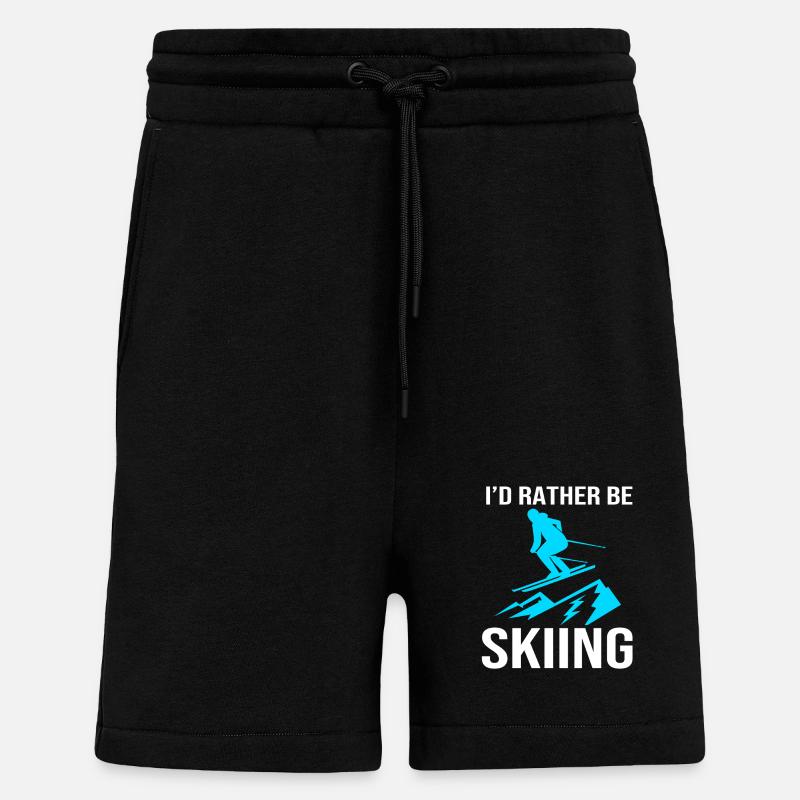 Séjour ski ski - Short bio décontracté fabriqué en UE - SOLID BLACK