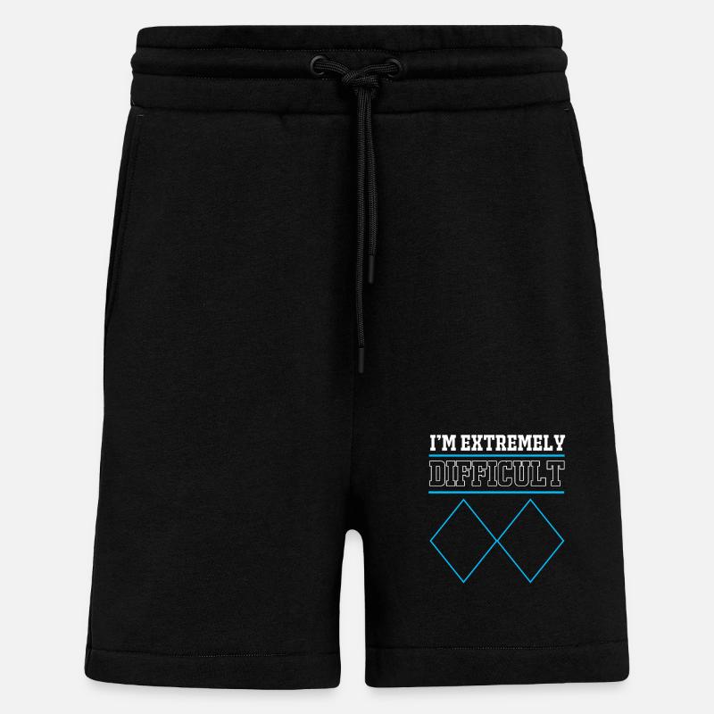 Ski Skiurlaub - Shorts - made by SPREAD - SOLID BLACK
