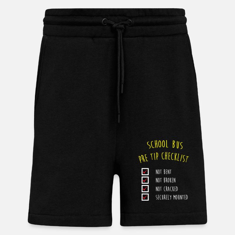 Schulbusfahrer Schulbus - Shorts - made by SPREAD - SOLID BLACK