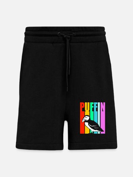 Papageientaucher Puffin - Shorts - made by SPREAD - SOLID BLACK