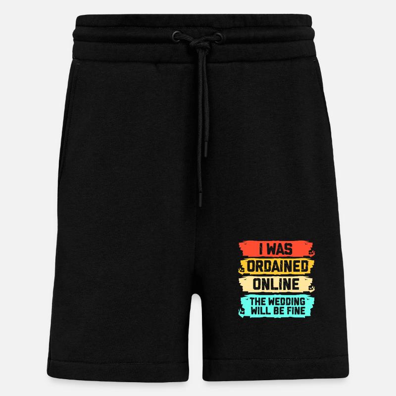 Pasteur - Short bio décontracté fabriqué en UE - SOLID BLACK