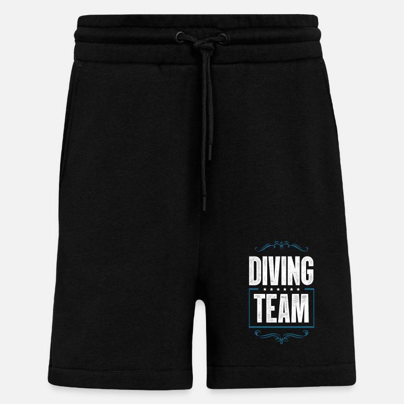 Équipage de plongée - Short bio décontracté fabriqué en UE - SOLID BLACK