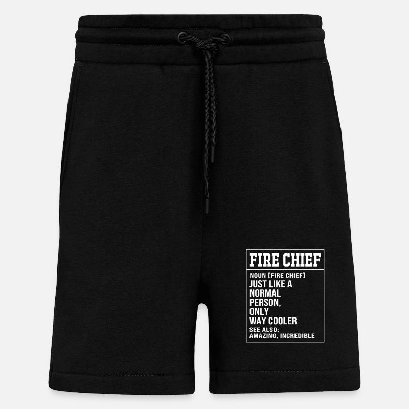 Enfant pompier - Short bio décontracté fabriqué en UE - SOLID BLACK