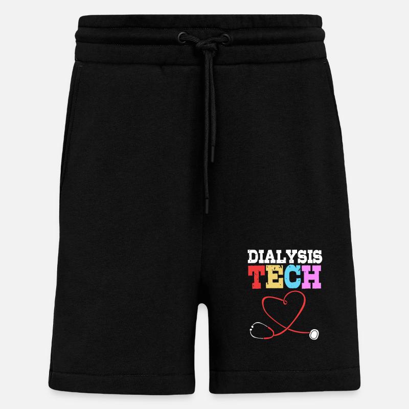 Dialyse-Techniker - Shorts - made by SPREAD - SOLID BLACK