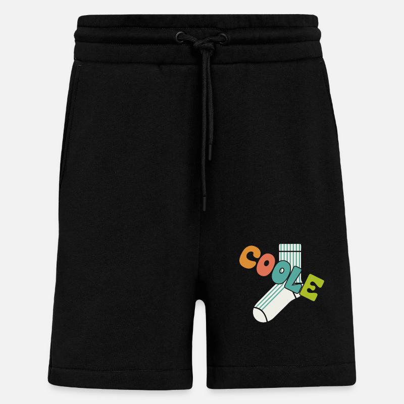 Chaussette cool - design motivant amusant - Short bio décontracté fabriqué en UE - SOLID BLACK