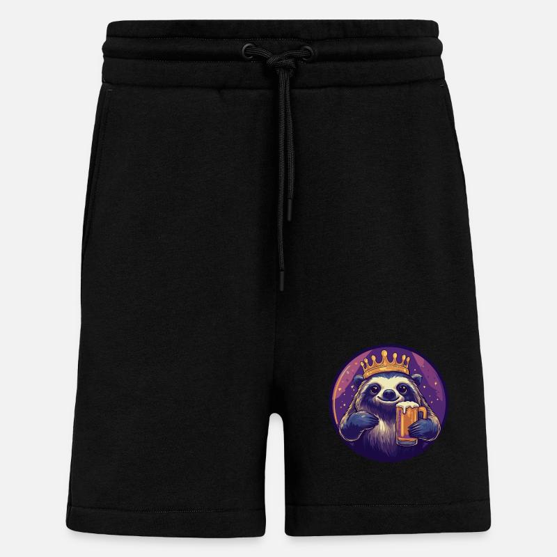 Faultier Bier - Shorts - made by SPREAD - SOLID BLACK